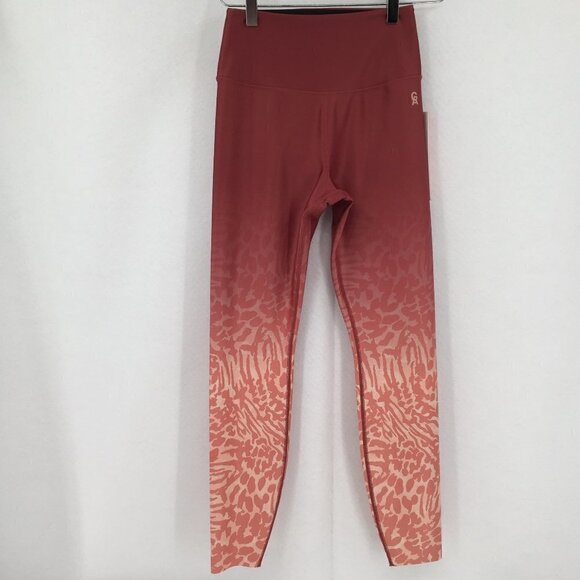 Good American Wild Hibiscus leggings ombre animal print cheetah active new 1 S - Picture 2 of 7